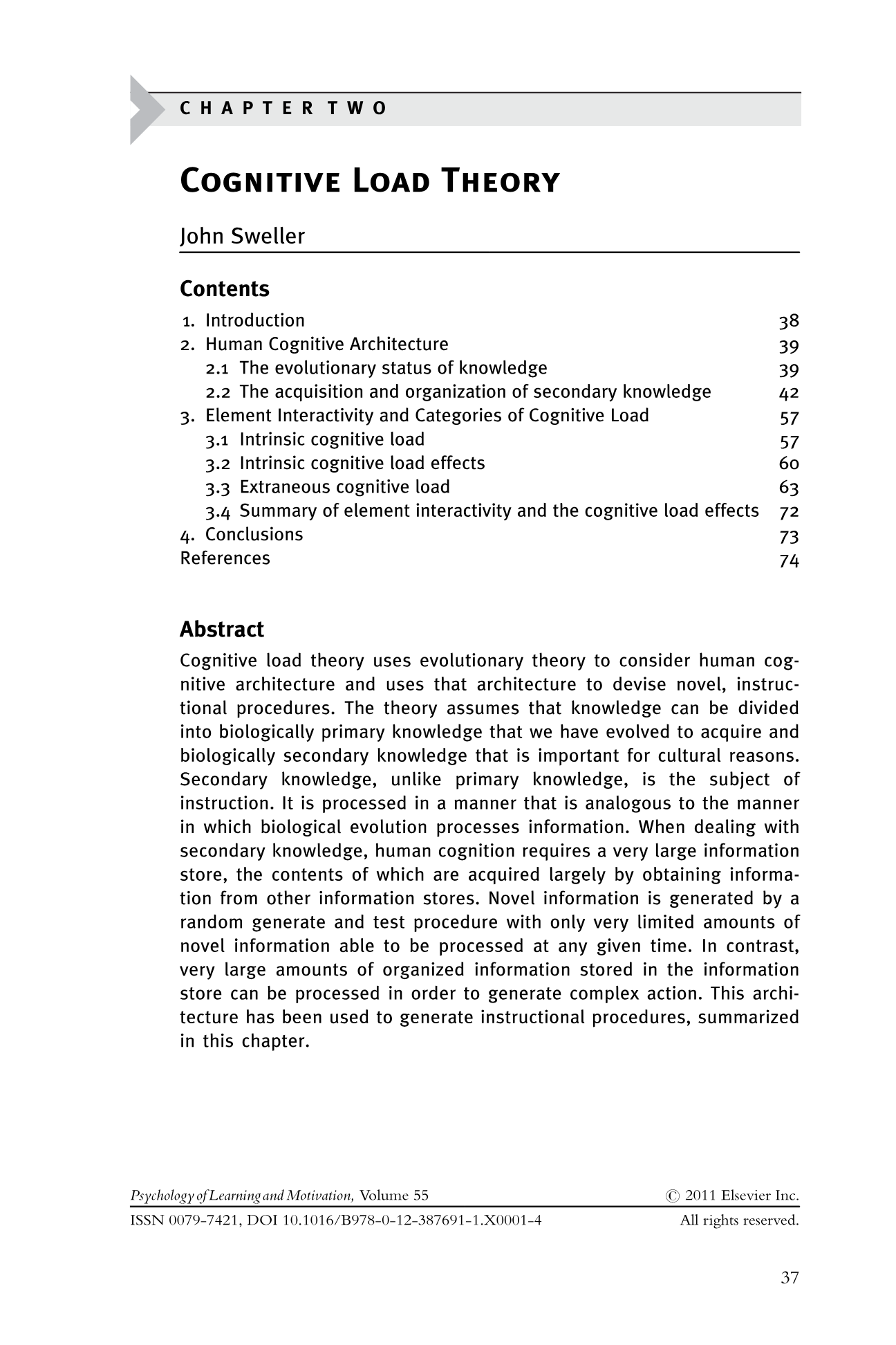 존 스웰러의 인지 부하 이론(Cognitive Load Theory)의 이해와 교수 설계 적용